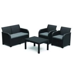 Keter Rosalie Lounge Set Antraciet