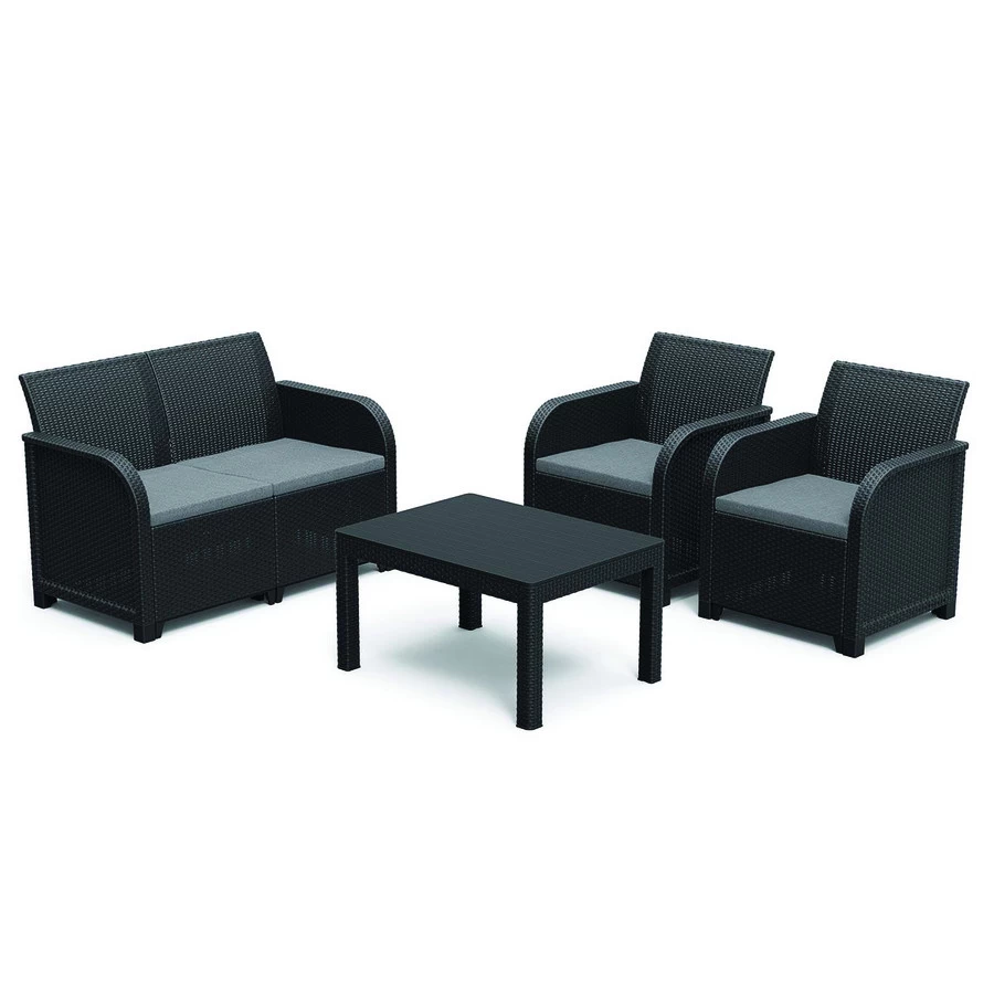 Keter Rosalie Lounge Set Antraciet
