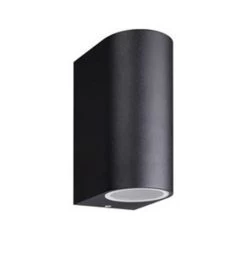 Fantasia Flux Wandlicht Rond 15 Cm Zwart 2x GU10 IP54