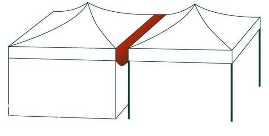 Partytent Verbindingsgoot Grijs 3 Meter Regengoot