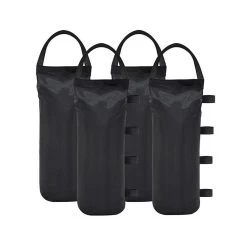 Zandzakken Voor Partytent Set Van 4 Zwart