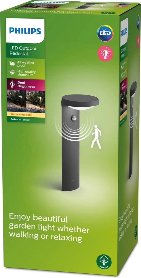 Philips Tyla Outdoor Tuinpaal + Sensor Antraciet - Afbeelding 2