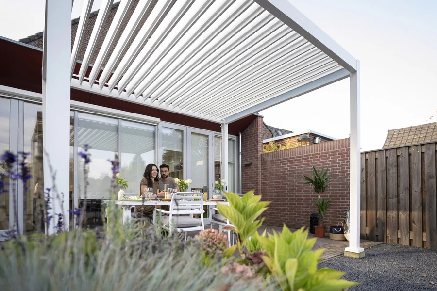 Sorara Mirador Deluxe Pergola 3x3 M Wit Frame - Afbeelding 6