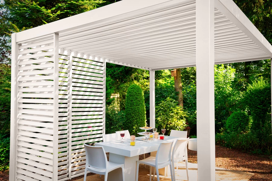 Sorara Mirador Deluxe Pergola 3x3 M Wit Frame - Afbeelding 7