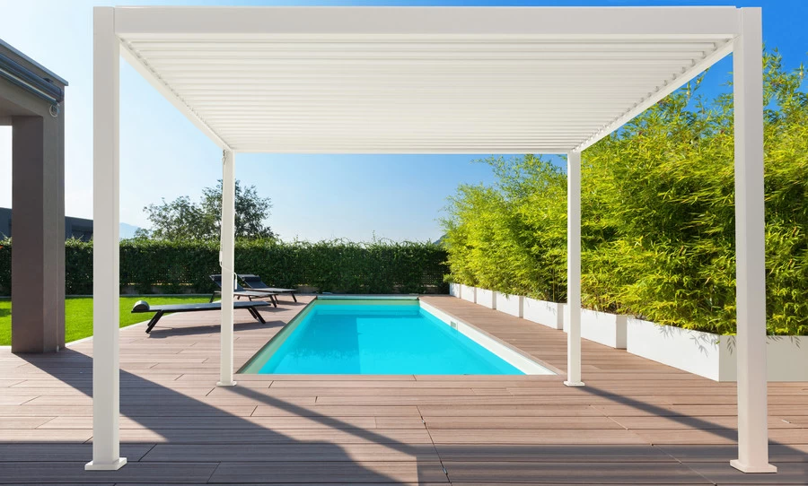 Sorara Mirador Deluxe Pergola 3x3 M Wit Frame - Afbeelding 9