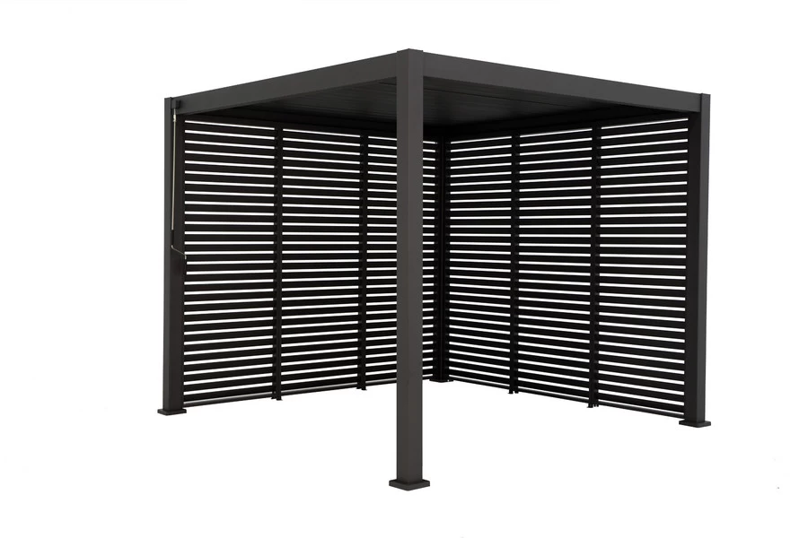 Sorara Mirador Louver Wall Voor Pergola 0,9x2,4 M Antraciet - Afbeelding 4
