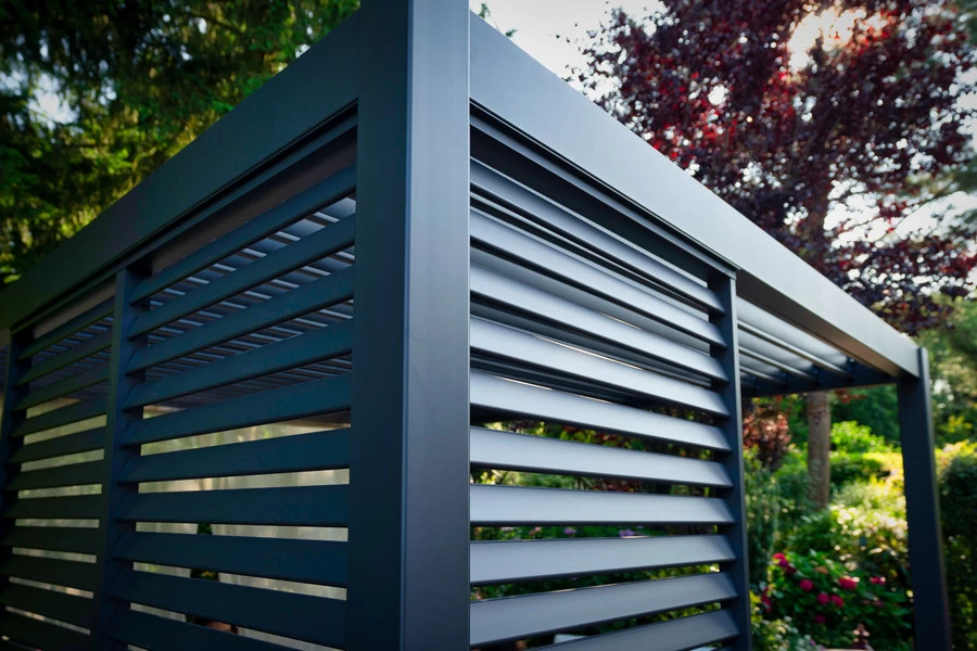 Sorara Mirador Louver Wall Voor Pergola 1,1x2,4 M Antraciet - Afbeelding 11