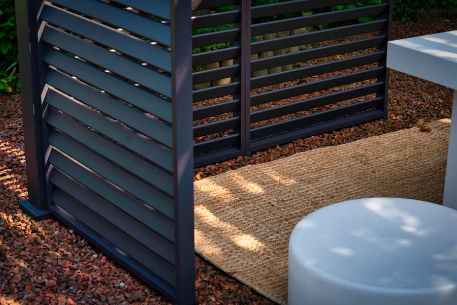 Sorara Mirador Louver Wall Voor Pergola 1,1x2,4 M Antraciet - Afbeelding 12