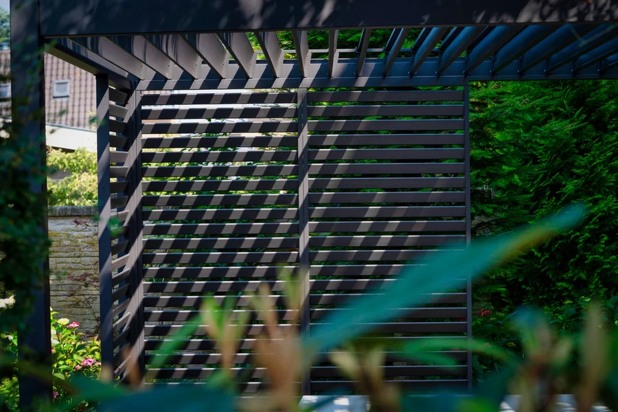 Sorara Mirador Louver Wall Voor Pergola 1,1x2,4 M Antraciet - Afbeelding 13