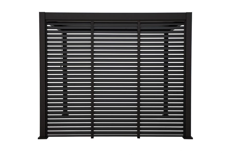 Sorara Mirador Louver Wall Voor Pergola 1,1x2,4 M Antraciet - Afbeelding 5