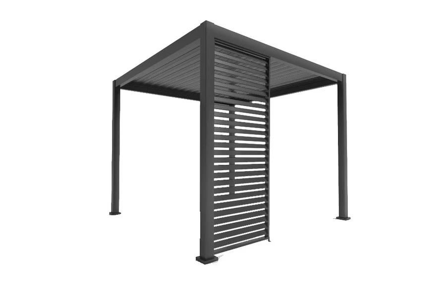 Sorara Mirador Louver Wall Voor Pergola 1,1x2,4 M Antraciet - Afbeelding 6