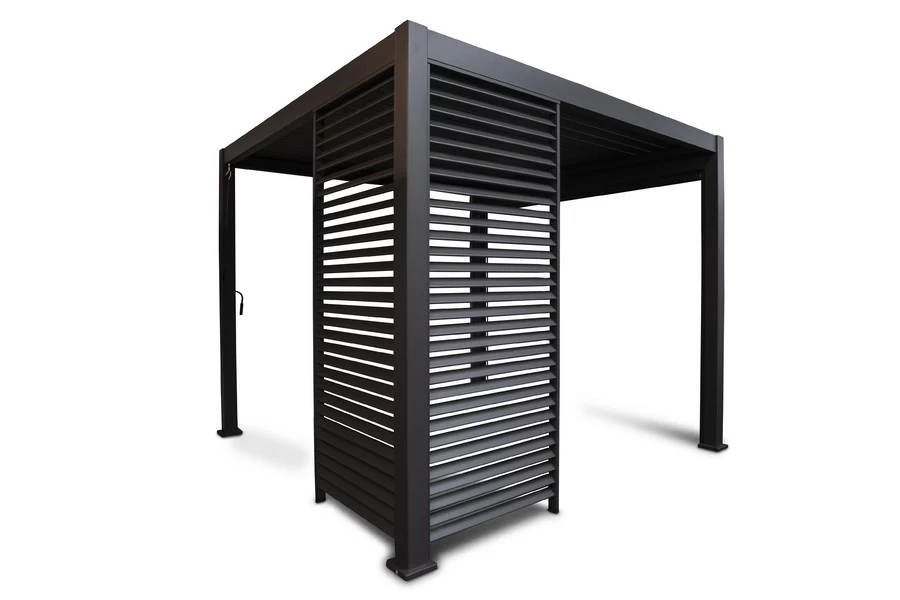 Sorara Mirador Louver Wall Voor Pergola 1,1x2,4 M Antraciet - Afbeelding 8
