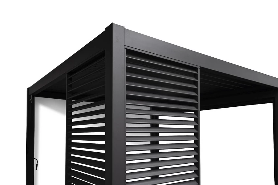 Sorara Mirador Louver Wall Voor Pergola 1,1x2,4 M Antraciet - Afbeelding 9