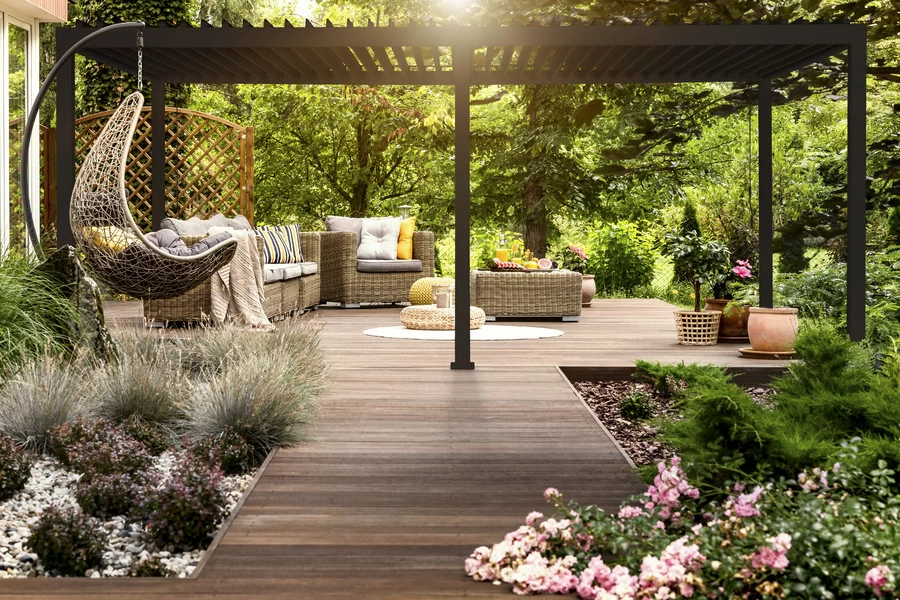 Sorara Mirador Deluxe Pergola 3x6 M Antraciet Frame - Afbeelding 5