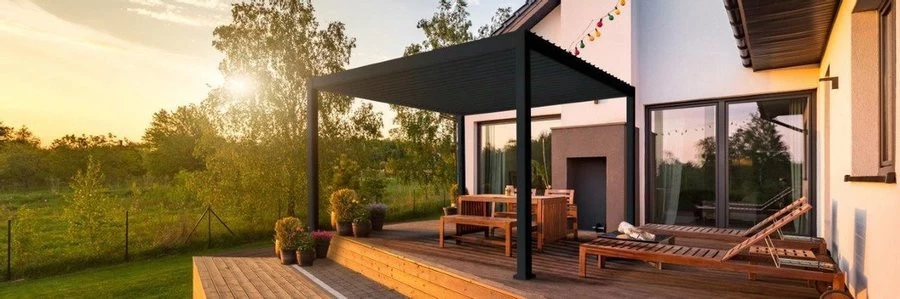 Sorara Mirador Deluxe Pergola 3x3,6 M Antraciet Frame - Afbeelding 4