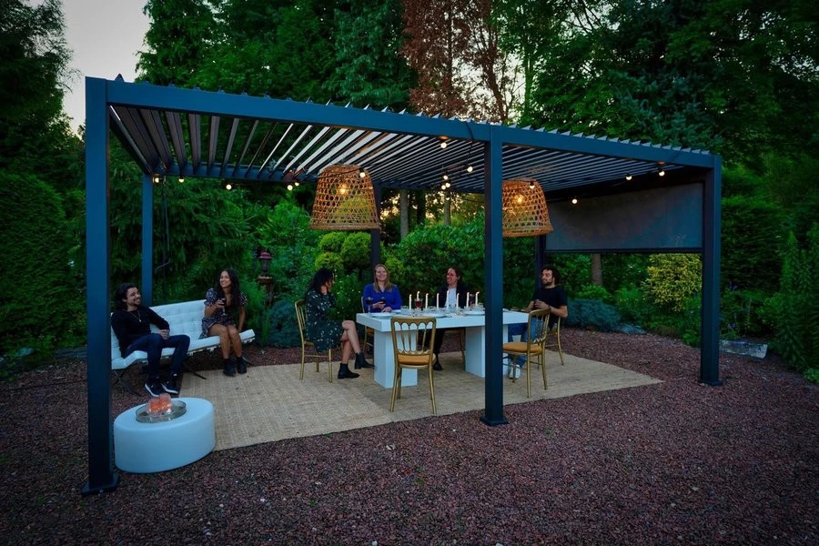 Sorara Mirador Classic Pergola 3x6 M Antraciet Frame - Afbeelding 5