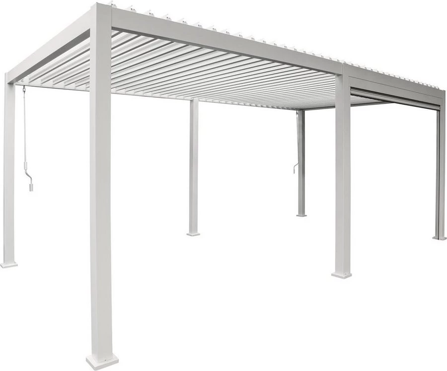 Sorara Mirador Pull Down Screen Voor Pergola 4 M Wit - Afbeelding 3