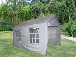Carport Partytent Vervangdak 4x8mæ Grijs 270gr Doek