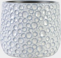 Bloempot Aardewerk Blauw Paradise D12.5 X H11cm