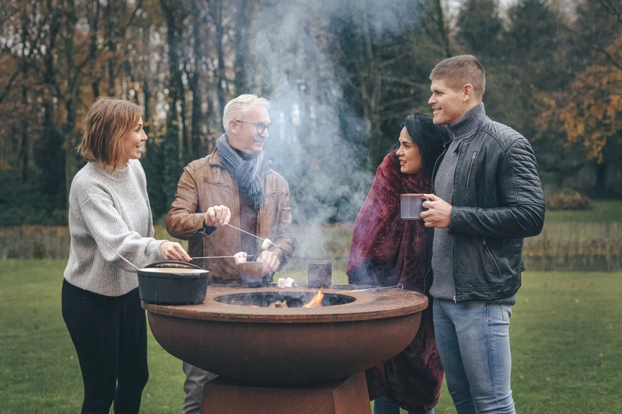 White Fire Barbecue Vuurschaal 102cm Cortenstaal - Afbeelding 4