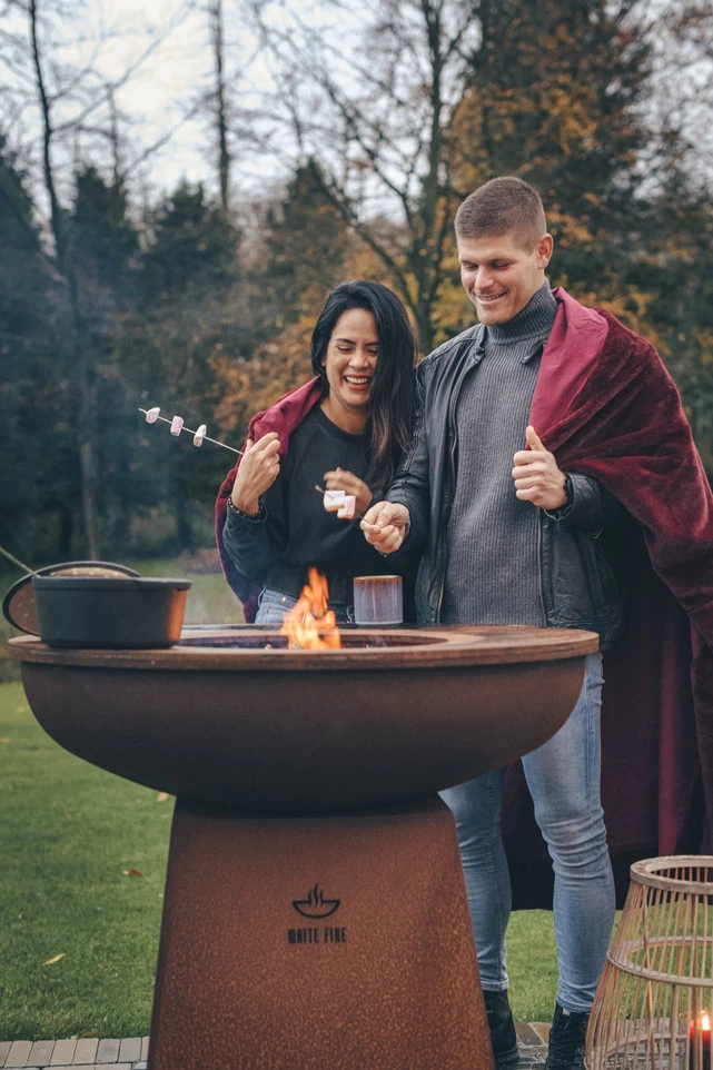 White Fire Barbecue Vuurschaal 102cm Cortenstaal - Afbeelding 6