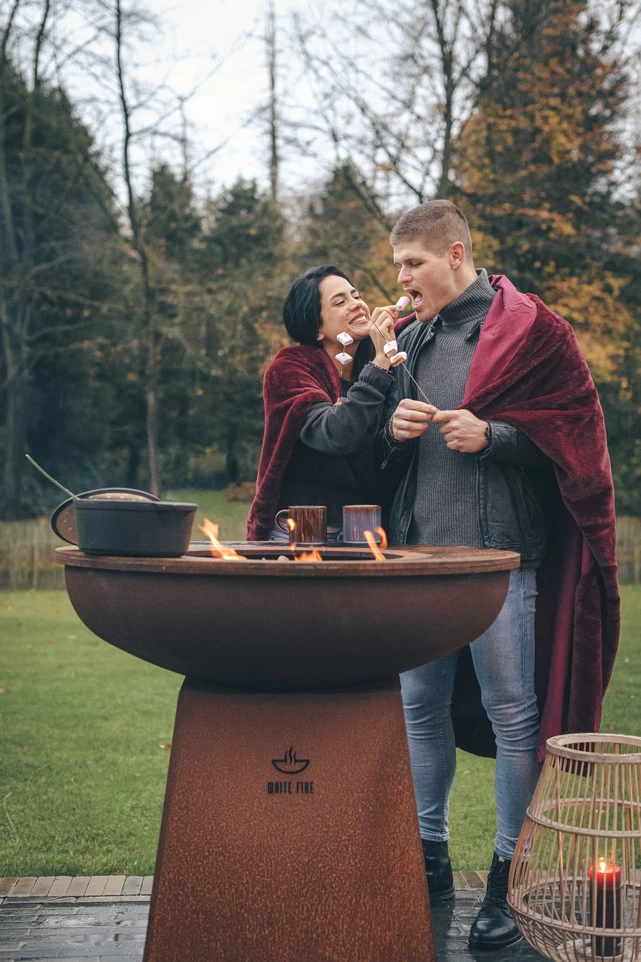 White Fire Barbecue Vuurschaal 102cm Cortenstaal - Afbeelding 8