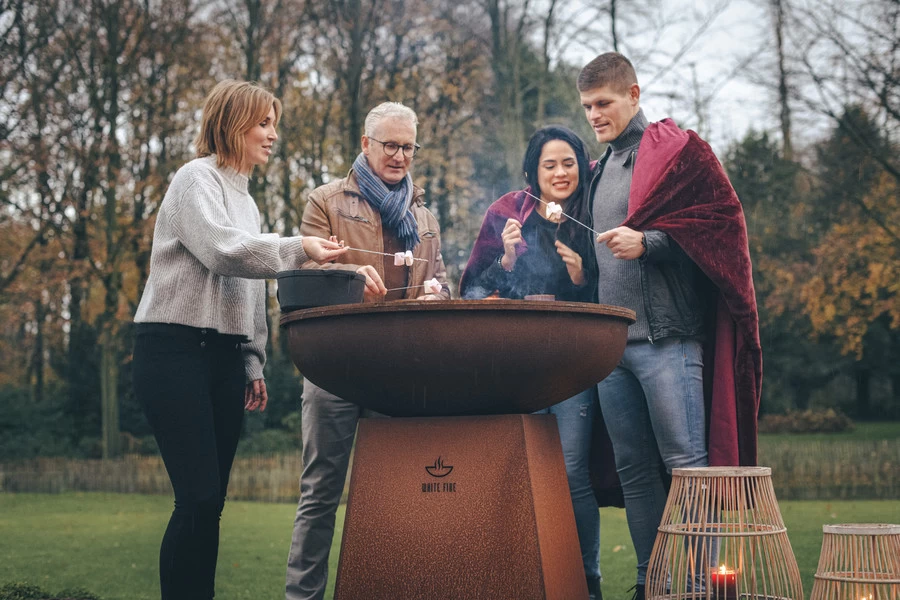 White Fire Barbecue Vuurschaal 102cm Cortenstaal - Afbeelding 9