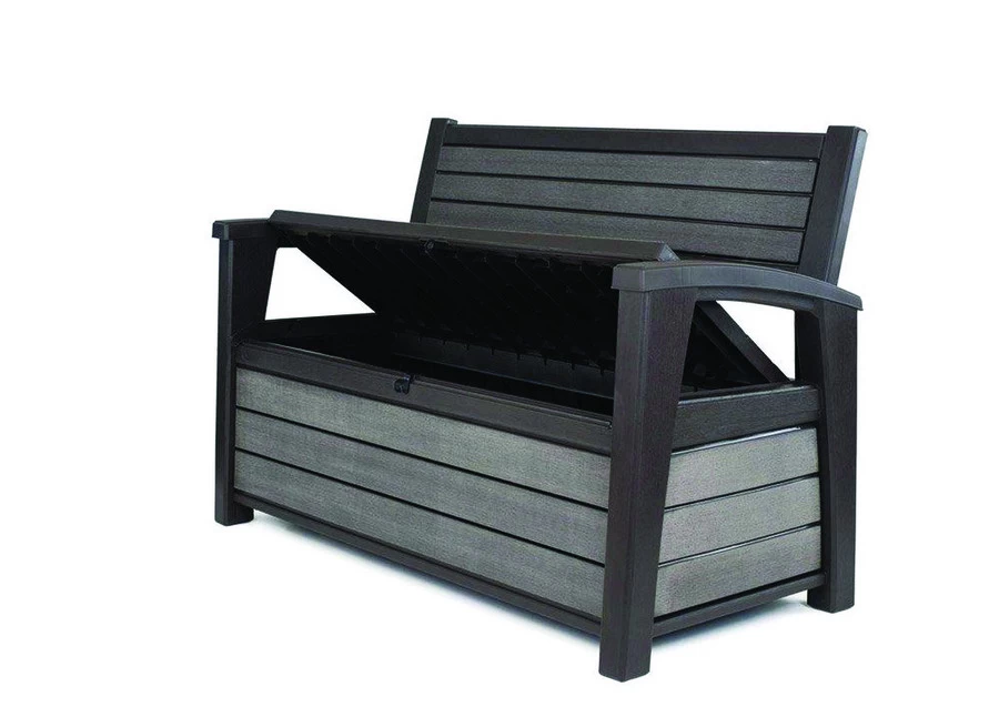 Keter Hudson Tuinbank Opbergbox Antraciet - Afbeelding 4