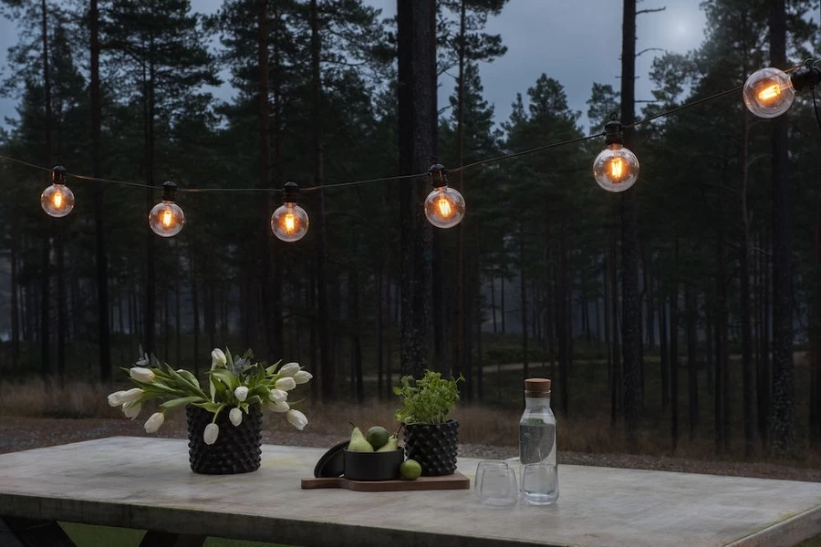 Konstsmide Globe Lichtsnoer Startset 10m Met 10 Verwisselbare Lampen - Warm Wit - Afbeelding 2