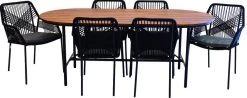 Outdoor Living Tuinset Cadiz - Seville Tafel Met 6 Stoelen