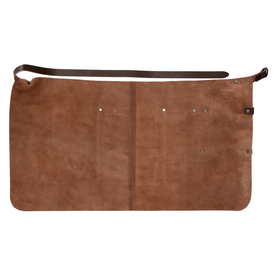 Hide & Stitches Barbecueschort Cognac Leder - Afbeelding 2