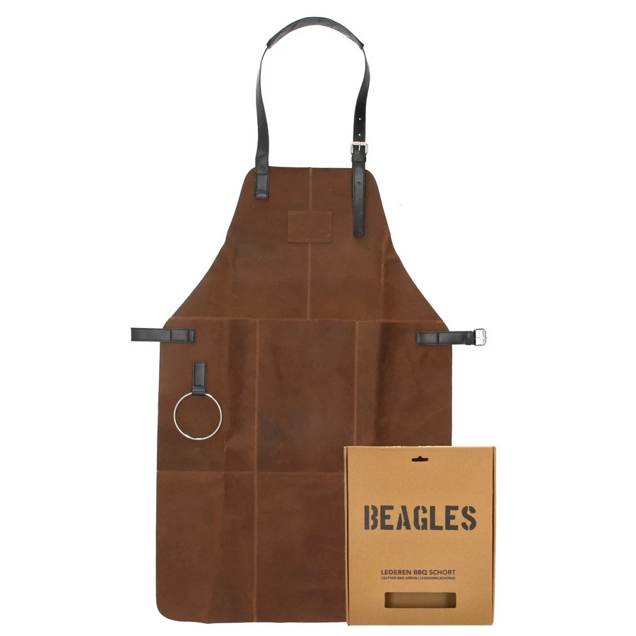 Beagles Barbecueschort Bruin Leder
