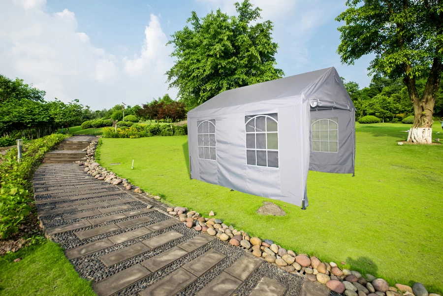 Carport Partytent 3x4m Complete Set Grijs 270g Doek - Afbeelding 2