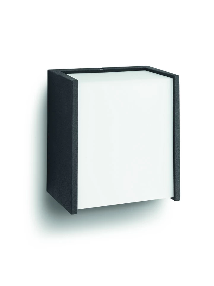Philips Wandlicht Macaw LED - Black Outdoor - 1X3,5W