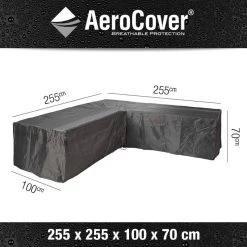 Platinum Aerocover Afdekhoes Voor Lounge Hoekset 255x255x100x70CM - Ademende Stof