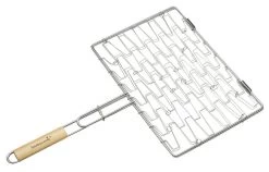 Barbecook Elastische Grill 40x28cm Met Houten Handvat