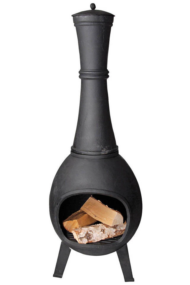 Esschert Terraskachel Gietijzer Diam. 39 Cm X Hoogte 105 Cm 33kg