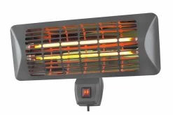 Eurom Q-Time 2000 Elektrische Terrasverwarmer 2000 Watt Muurmodel