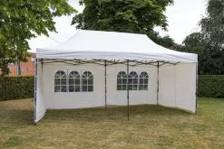 Partytent 3x6m New Beige - Opvouwbaar 420D Oxford Coated PVC