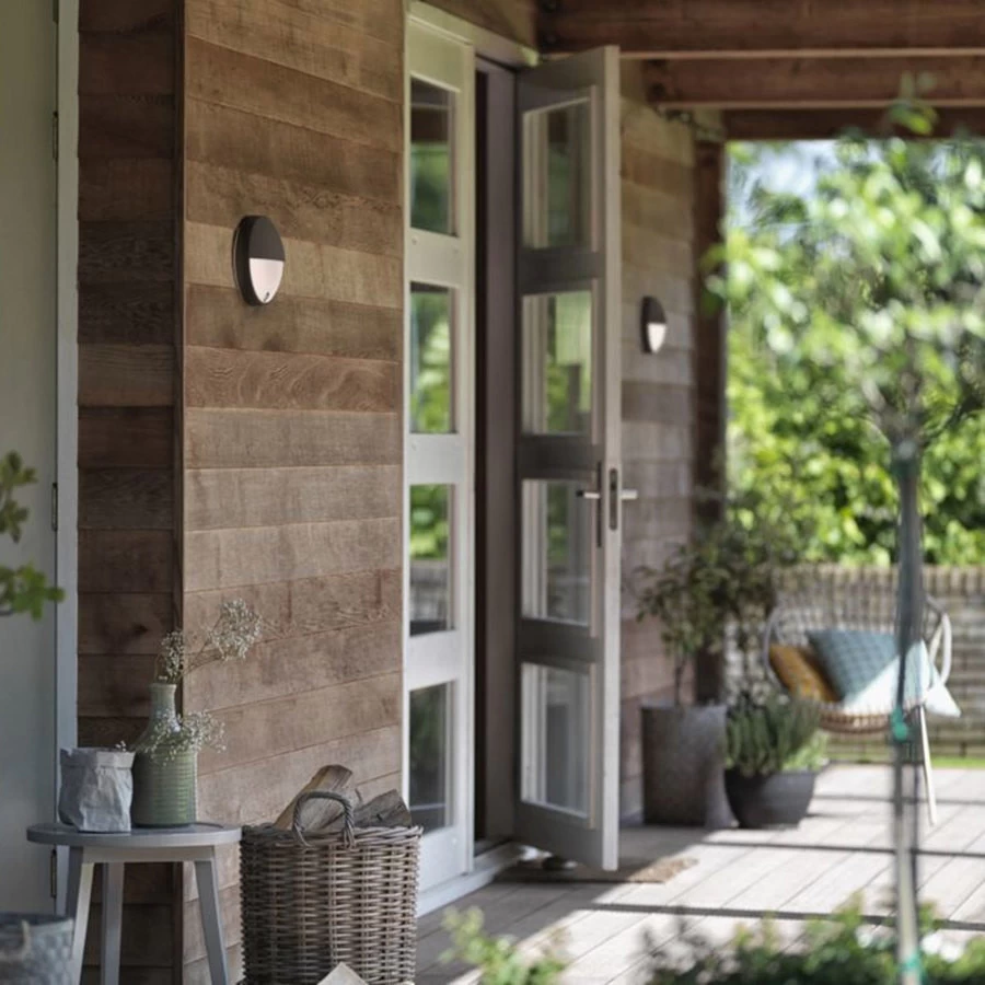 Philips Wandlicht Capricorn Rond - LED Met Sensor 1x6W - Outdoor - Antraciet - Afbeelding 4