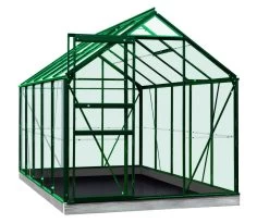 Serre Intro Grow - Lily - 6.2m2 Groen Ral600G - Veiligheidsglas 3mm