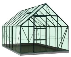 Serre Intro Grow - Oliver - 9.9m2 Groen Ral6009 - Veiligheidsglas 3mm