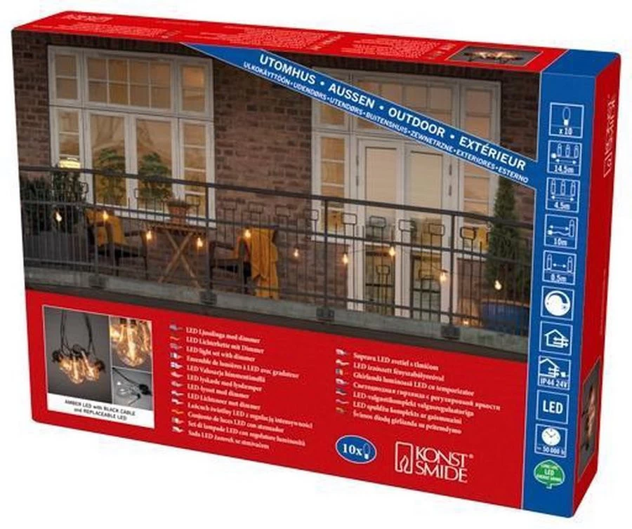 Konstsmide Peer Lichtsnoer 9,75 Meter Met 20 Lampen