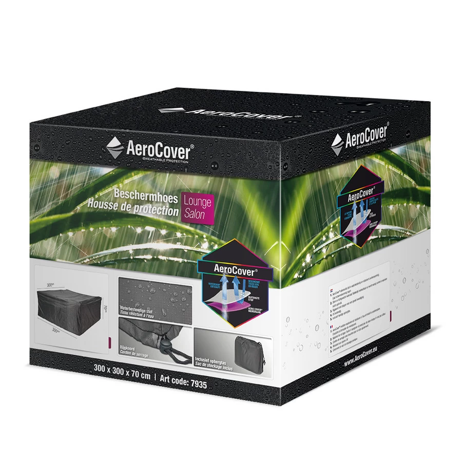 Platinum Aerocover Afdekhoes Voor Loungeset 300x300x70cm - Ademende Stof - Afbeelding 2