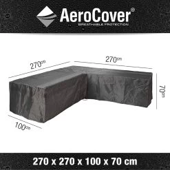 Platinum Aerocover Afdekhoes Voor Lounge Hoekset 270x270x100x70CM - Ademende Stof