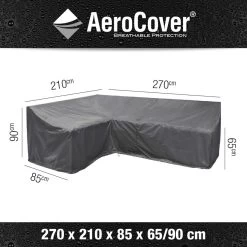 Platinum Aerocover Afdekhoes Voor Loungeset L 270x210x85x65/90cm Hoge Rug - Ademend