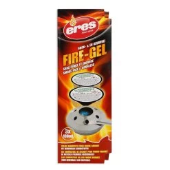 Eres Brandpasta Fire-Gel Schaaltjes 3X100 Ml - Op Basis Bio-Alcohol
