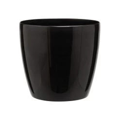 Elho Brussels Diamond Bloempot Rond 16 Cm Metallic Zwart