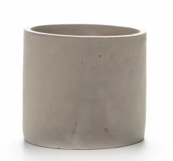 BLOEMPOT AARDEWERK - GRIJS D8.8X7CM