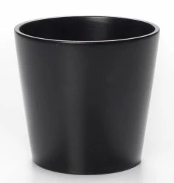 CACHEPOT ROND ZWART D100XH95